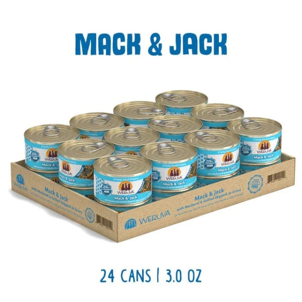 Weruva Weruva Mack & Jack with Mackerel & Grilled Skipjack in Gravy Canned Cat Food, 3oz