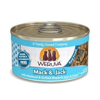 Weruva Weruva Mack & Jack with Mackerel & Grilled Skipjack in Gravy Canned Cat Food, 3oz