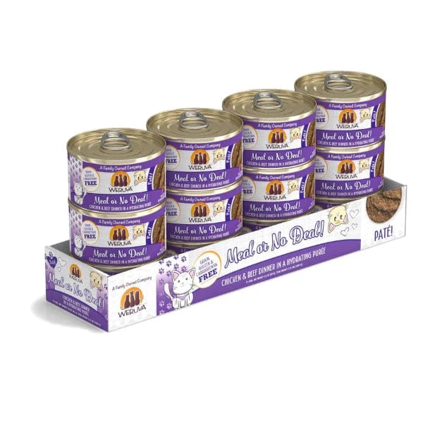 Weruva Weruva Meal or No Deal Chicken & Beef Dinner in Hydrating Puree Canned Cat Food, 3oz