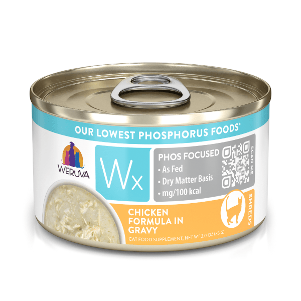 Weruva Weruva Wx Phos Focused Chicken in Gravy Canned Cat Food Supplement, 3oz