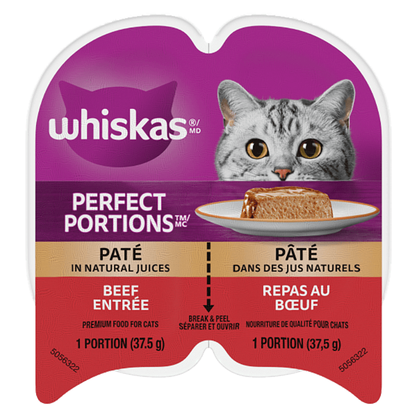 Whiskas Whiskas Perfect Portions Beef Pâté Wet Cat Food