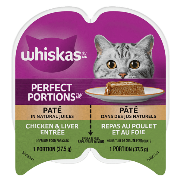 Whiskas Whiskas Perfect Portions Chicken & Liver Pâté Wet Cat Food