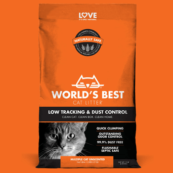 World's Best Cat Litter WORLD'S BEST Low Tracking & Dust Control Clumping Cat Litter