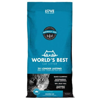 World's Best Cat Litter WORLD'S BEST Multiple Cat Lotus Blossom Scented Clumping Cat Litter
