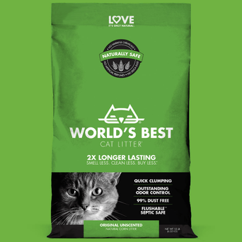 World's Best Cat Litter WORLD'S BEST Unscented Clumping Cat Litter