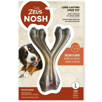 Zeus Zeus NOSH STRONG Wishbone for Dogs - Bacon