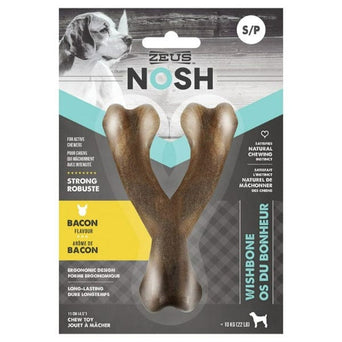 Zeus Zeus NOSH STRONG Wishbone for Dogs - Bacon