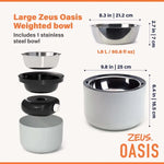 Zeus Zeus Oasis Weighted Dog Food Bowl