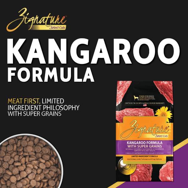 Zignature Zignature Select Cuts Kangaroo Formula with Super Grains Dry Dog Food