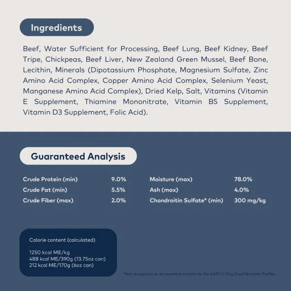 ZIWI Peak Original Series Beef Recipe Canned Dog Food, 6oz ZIWI Peak Original Series Beef Recipe Canned Dog Food, 6oz
