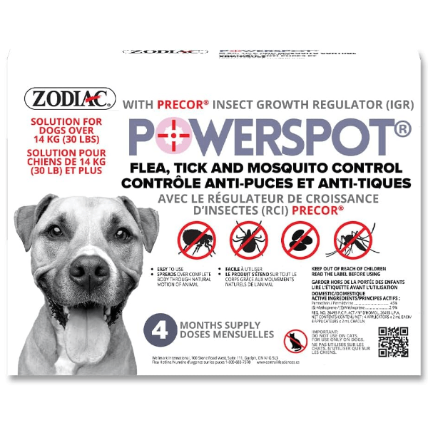 Zodiac Zodiac Powerspot Flea and Tick Control for Dogs