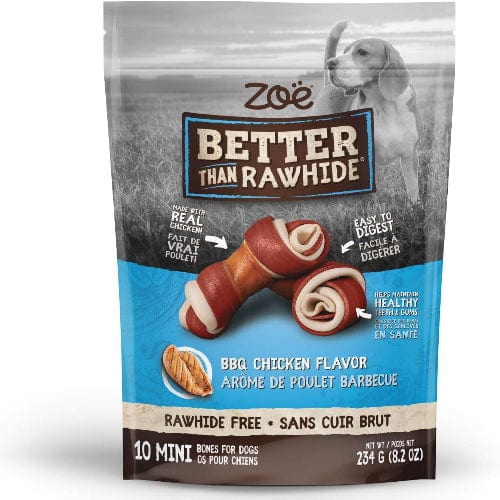 Zoe Zoë Better than Rawhide BBQ Chicken Bones, Mini