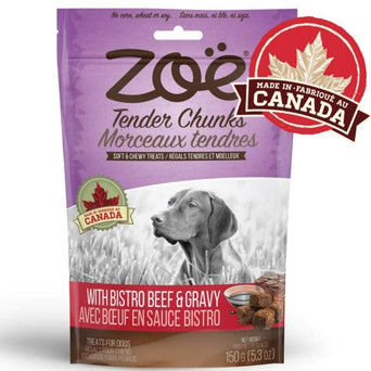 Zoe Zoe Tender Chunks Bistro Beef & Gravy Dog Treat