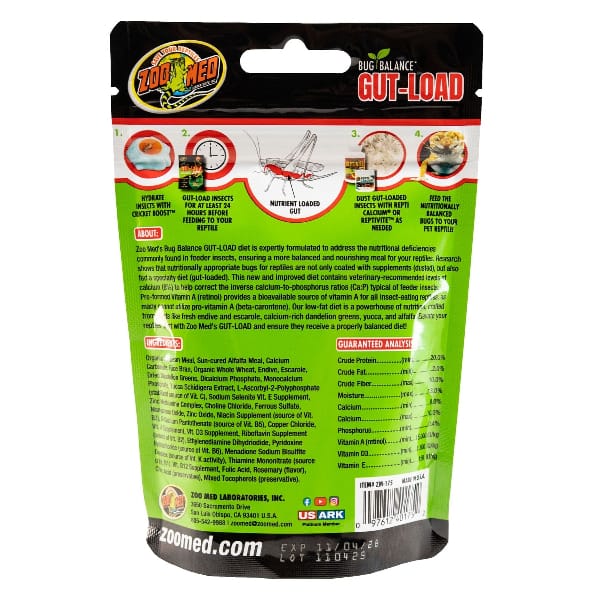 Zoo Med Zoo Med Bug Balance Gut-Load