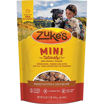 Zuke's Zuke's Mini Naturals Peanut Butter & Oats Recipe Dog Treats