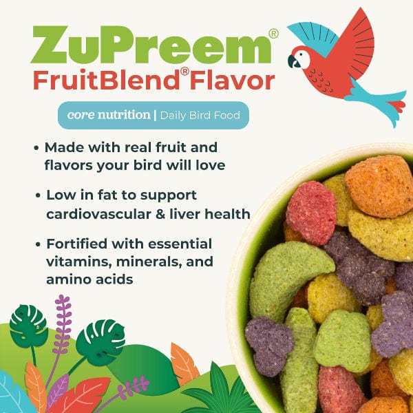 ZuPreem ZuPreem FruitBlend Flavor Bird Food, Large