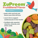 ZuPreem ZuPreem FruitBlend Flavor Bird Food, Large