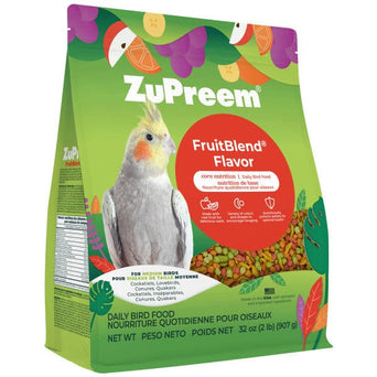 ZuPreem ZuPreem FruitBlend Flavor Bird Food, Medium