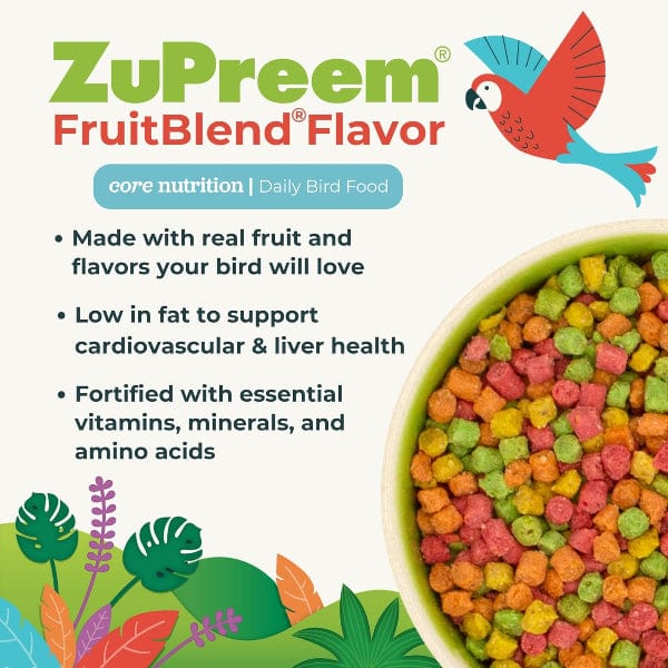 ZuPreem ZuPreem FruitBlend Flavor Bird Food, Small