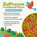 ZuPreem ZuPreem FruitBlend Flavor Bird Food, Small