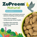 ZuPreem ZuPreem Natural Bird Food, Medium