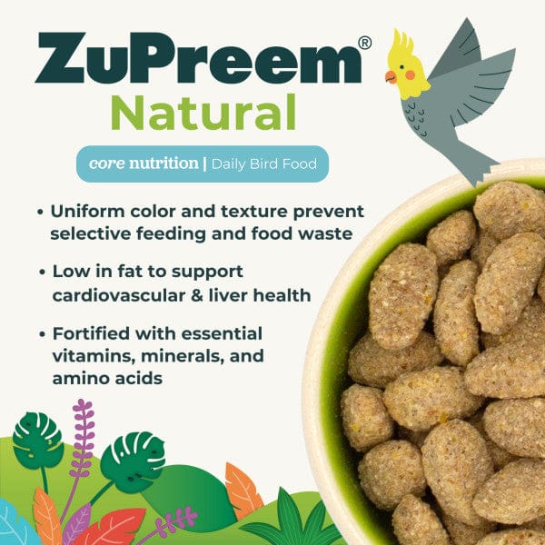 ZuPreem ZuPreem Natural Bird Food, Medium
