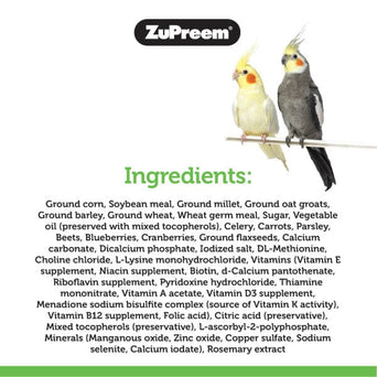 ZuPreem ZuPreem Natural Bird Food, Medium