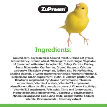 ZuPreem ZuPreem Natural Bird Food, Small