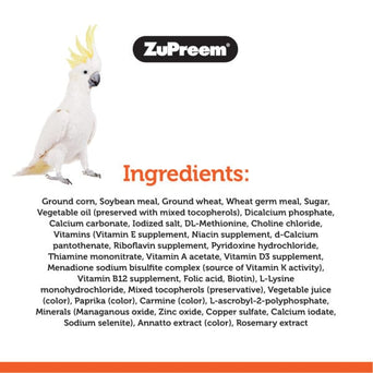 ZuPreem ZuPreem PastaBlend Bird Food, Parrots & Conures