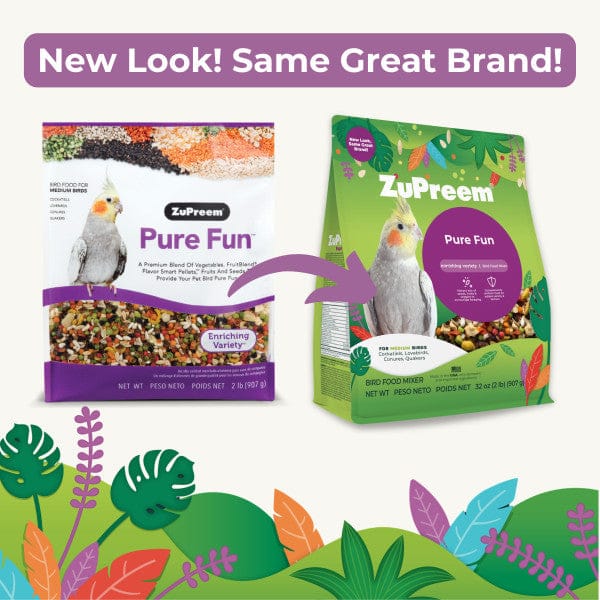 ZuPreem ZuPreem Pure Fun Bird Food, Medium