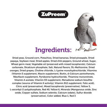 ZuPreem ZuPreem Pure Fun Bird Food, Parrots & Conures