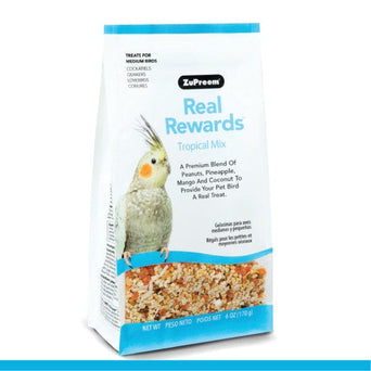 ZuPreem ZuPreem Real Rewards Tropical Mix Bird Treats, Medium