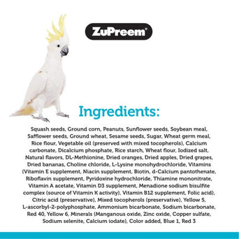 ZuPreem ZuPreem Sensible Seed Bird Food, Large