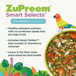 ZuPreem ZuPreem Smart Selects Bird Food, Large